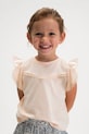 Παιδικό βαμβακερό μπλουζάκι Mayoral βαμβάκι μπεζ 3008.6E.Mini.PPY2
