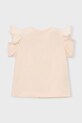 Κοριτσίστικα Παιδικό βαμβακερό μπλουζάκι Mayoral 3008.6E.Mini.PPY2 μπεζ