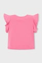Mayoral t-shirt bawełniany dziecięcy 3008.6E.Mini.PPY2 różowy SS26