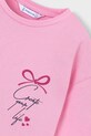 Dziewczynka Mayoral t-shirt bawełniany dziecięcy 3009.6F.Mini.PPY2 różowy
