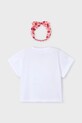 Παιδικό βαμβακερό μπλουζάκι Mayoral 3010.6G.Mini.PPY2 λευκό SS26