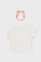 Κοριτσίστικα Παιδικό βαμβακερό μπλουζάκι Mayoral 3010.6G.Mini.PPY2 μπεζ