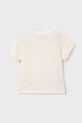 Mayoral t-shirt bawełniany dziecięcy 3011.6H.Mini.PPY2 beżowy SS26