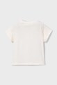 Mayoral t-shirt bawełniany dziecięcy 3011.6H.Mini.PPY2 beżowy SS26