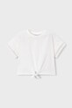 Παιδικό βαμβακερό μπλουζάκι Mayoral βαμβάκι λευκό 3012.6H.Mini.PPY2