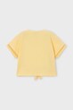 Mayoral t-shirt bawełniany dziecięcy 3012.6H.Mini.PPY2 żółty SS26
