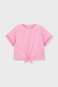 Παιδικό βαμβακερό μπλουζάκι Mayoral βαμβάκι ροζ 3012.6H.Mini.PPY2