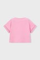 Παιδικό βαμβακερό μπλουζάκι Mayoral 3012.6H.Mini.PPY2 ροζ SS26