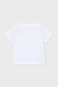 Dziewczynka Mayoral t-shirt bawełniany dziecięcy 3013.6H.Mini.PPY2 biały