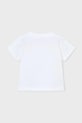 Dziewczynka Mayoral t-shirt bawełniany dziecięcy 3013.6H.Mini.PPY2 biały