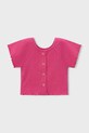 Otroška kratka majica Mayoral Z elastanom roza 3014.6J.Mini.PPY2