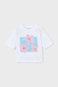 Mayoral t-shirt bawełniany dziecięcy 3016.6K.Mini.PPY2 biały SS26