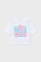 Mayoral t-shirt bawełniany dziecięcy 3016.6K.Mini.PPY2 biały SS26