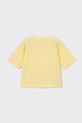 Dziewczynka Mayoral t-shirt bawełniany dziecięcy 3016.6K.Mini.PPY2 żółty