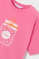 Dziewczynka Mayoral t-shirt bawełniany dziecięcy 3016.6K.Mini.PPY2 różowy