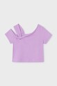 Mayoral t-shirt dziecięcy z elastanem fioletowy 3017.6K.Mini.PPY2