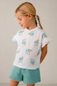 Mayoral t-shirt bawełniany dziecięcy wzorzyste biały 3018.6N.Mini.PPY2