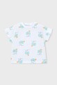 Mayoral t-shirt bawełniany dziecięcy 3018.6N.Mini.PPY2 biały SS26