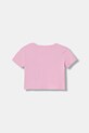 Guess t-shirt dziecięcy J6RI02.K6YW4.PPY2 różowy SS26