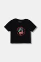 Guess t-shirt dziecięcy z elastanem czarny J6RI02.K6YW4.PPY2