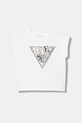 Guess t-shirt dziecięcy aplikacja biały J6RI04.K6YW4.PPY2