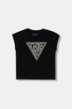 Guess t-shirt dziecięcy aplikacja czarny J6RI04.K6YW4.PPY2