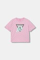 Guess maglietta per bambini sovrastampa rosa J6RI08.K6YW4.PPY2