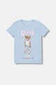 Guess maglietta per bambini tessuto elasticizzato blu J6RI10.K6YW4.PPY2