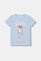 Guess maglietta per bambini tessuto elasticizzato blu J6RI10.K6YW4.PPY2