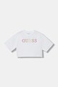 Guess t-shirt bawełniany dziecięcy bawełna biały J6RI11.KCNQ4.PPY2
