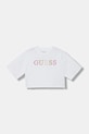 Guess t-shirt bawełniany dziecięcy bawełna biały J6RI11.KCNQ4.PPY2