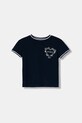 Guess t-shirt dziecięcy aplikacja granatowy J6RI26.K6YW4.PPY2