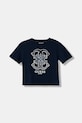 Guess t-shirt dziecięcy z elastanem granatowy J6RI28.K6YW4.PPY2