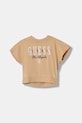 Guess t-shirt bawełniany aplikacja beżowy J6RI30.KCNQ4.PPY2