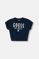 Guess t-shirt bawełniany aplikacja granatowy J6RI30.KCNQ4.PPY2