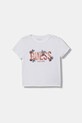 Guess t-shirt dziecięcy aplikacja biały J6RI34.K6YW4.PPY2