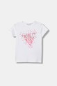 Guess t-shirt dziecięcy z elastanem biały K6RI00.K6YW4.PPY2