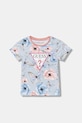 Guess t-shirt dziecięcy z elastanem niebieski K6RI06.K6YW4.PPY2