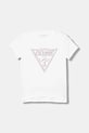 Guess t-shirt dziecięcy aplikacja biały K6RI10.K6YW4.PPY2