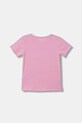 Guess t-shirt dziecięcy K6RI11.K6YW4.PPY2 różowy SS26