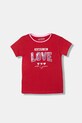 Guess t-shirt dziecięcy z elastanem czerwony K6RI11.K6YW4.PPY2