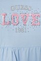 Dziewczynka Guess t-shirt dziecięcy K6RI24.K6YW4.PPY2 niebieski