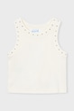 Mayoral top dziecięcy 3021.6F.Mini.PPY2 biały SS26