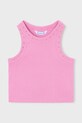 Mayoral top dziecięcy aplikacja różowy 3021.6F.Mini.PPY2