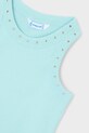 Dziewczynka Mayoral top dziecięcy 3021.6F.Mini.PPY2 turkusowy