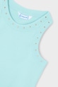 Dziewczynka Mayoral top dziecięcy 3021.6F.Mini.PPY2 turkusowy