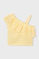 Mayoral top dziecięcy z elastanem żółty 3022.6L.Mini.PPY2