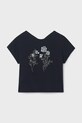 Mayoral t-shirt dziecięcy z elastanem czarny 6002.8A.Junior.PPY2