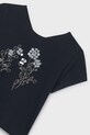 Dziewczynka Mayoral t-shirt dziecięcy 6002.8A.Junior.PPY2 czarny