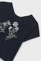 Dziewczynka Mayoral t-shirt dziecięcy 6002.8A.Junior.PPY2 czarny